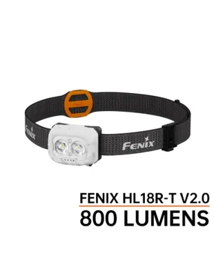 Frontal Fenix HL18R-T V2.0 Color con Toques - 800 Lumenes. Recargable para Trailrunning - Fenix Light