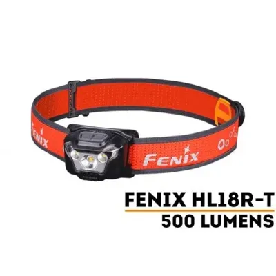 Frontal HL18R-T 500 Lumenes para Trailrunning (Incluye Batería Recargable) Funciona También con 3XAAA - Fenix Light