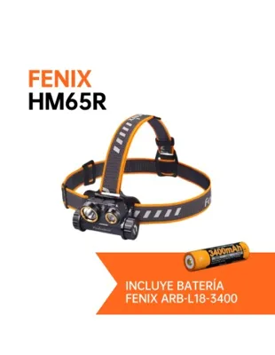 Frontal Fenix HM65R 1400 Lúmenes (Incluye Batería 18650 3400 mAh) - Fenix Light