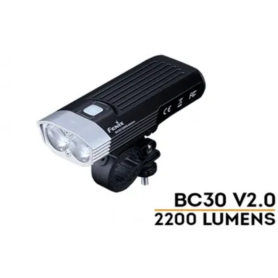 Foco Bici BC30-V2.0 2200 Lumenes (No Incluye Baterías). Funciona con Dos Baterías 18650 - Fenix Light