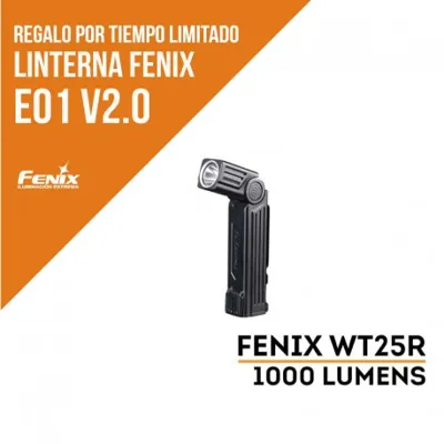 Pivotante WT25R Recargable con Base Magnética y 1000 Lúmenes - Fenix Light