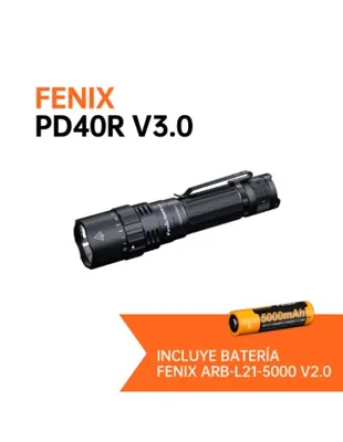 PD40R-V3.0 - 3000 Lúmenes (Incluye Batería 21700 de 5000 mAh) - Fenix Light