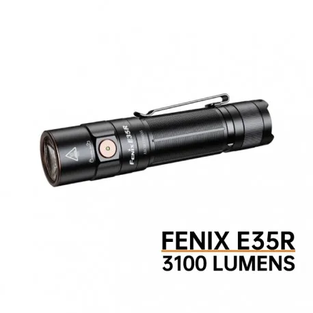 Fenix Light Fénix E35R - 3100 Lúmenes (Incluye Batería 21700 de 5000 mAh) Linterna Recargable por Micro USB-Tipo C)