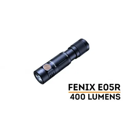 Mini Linterna Fénix EDC E05R 400 Lúmenes, con Ráfaga y Tamaño de Pulgar - Fenix Light