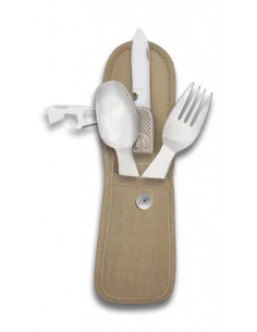 Albainox Cubiertos Camping con Funda