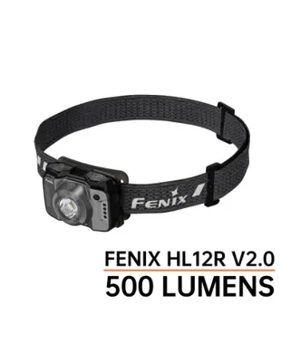 Frontal Fenix HL12R V2.0 - 500 Lumenes. Recargable USB C - Fenix Light