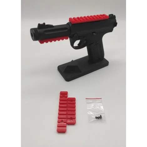 ESOSYSTEM3D AAP01 RIS Rail Set Slitte Colore · Rojo