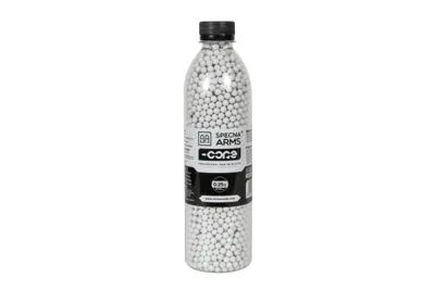 SA Airsoftové Kuličky CORE™ 0.25g, 3000 BBs (Lahev) – Bílá - Specna Arms