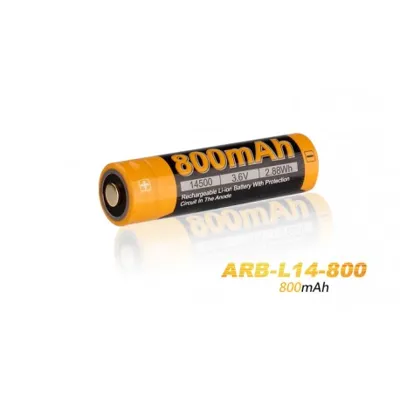 Pila 14500 ARB-L14-800 Recargable de Fenix 800 mAh - Fenix Light