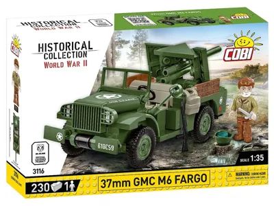 Stavebnice WW II 37 mm GMC M6 Fargo (1:35) - Cobi