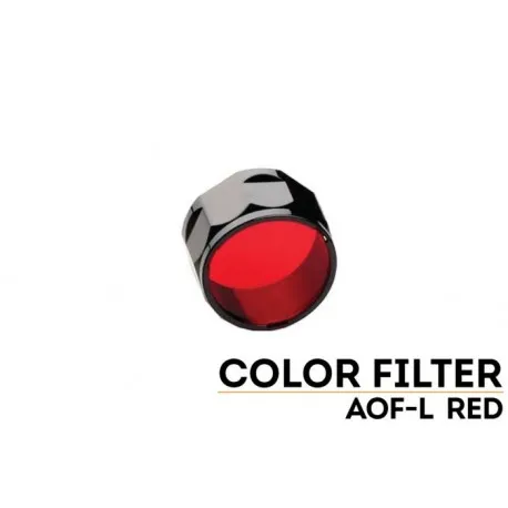 Fenix Light Filtro Grande para Linternas LED Fénix FD41, RC20 y LD41 Ref.aof-L · Rojo