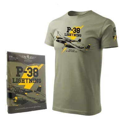 Triko P-38 Lightning Zelené - ANTONIO®