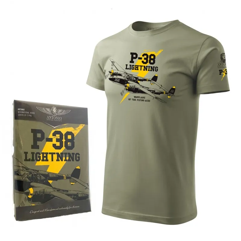 ANTONIO® Triko P-38 Lightning Zelené