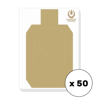 Treningowe Tarcze Strzeleckie IDPA/PIRO - 50 Sztuk - Papier Offsetowy - RAN-14-031899-00 - Range Solutions