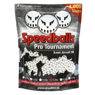 Pro Tournament BBs 0.28g 4.000ER Beutel Weiß Airsoftkugeln - Speedballs