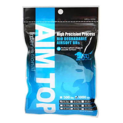 AIM Top High Precision BIO 0.20g 1.000ER Beutel Hellgrau - AimTop