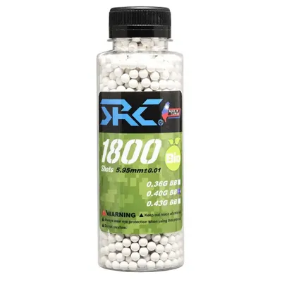SRC High Precision Perfect Bio BBs 0,40g 1.800ER Flasche Weiss - SRC (Taiwan)