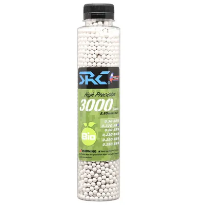 SRC High Precision Perfect Bio BBs 0,32g 3.000ER Flasche Weiss - SRC (Taiwan)
