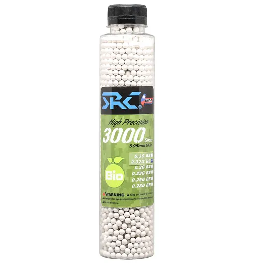SRC (Taiwan) SRC High Precision Perfect Bio BBs 0,32g 3.000ER Flasche Weiss