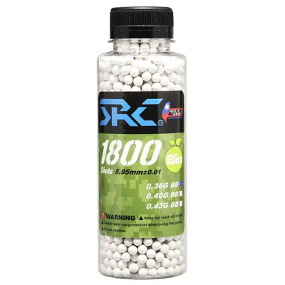 SRC High Precision Perfect Bio BBs 0,36g 1.800ER Flasche Weiss - SRC (Taiwan)