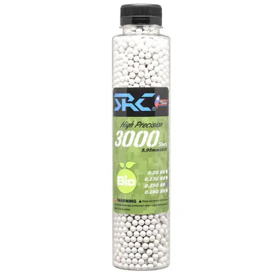 SRC High Precision Perfect Bio BBs 0,25g 3.000ER Flasche Weiss - SRC (Taiwan)