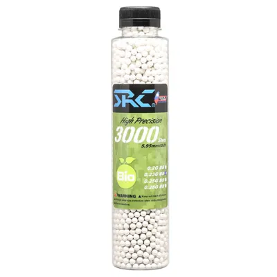 SRC High Precision Perfect Bio BBs 0,23g 3.000ER Flasche Weiss - SRC (Taiwan)