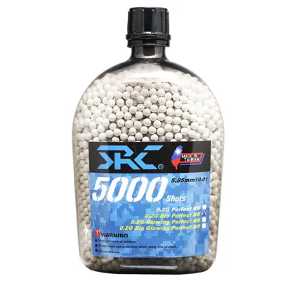 SRC High Precision Perfect Bio BBs 0,20g 5.000ER Feldflasche Weiss - SRC (Taiwan)