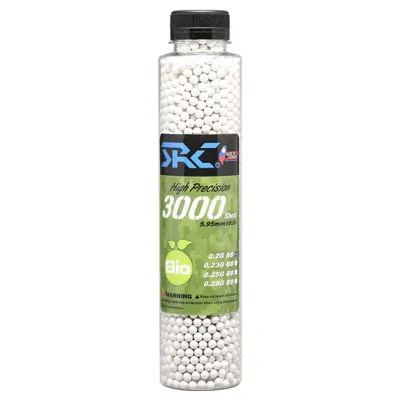 SRC High Precision Perfect Bio BBs 0,20g 3.000ER Flasche Weiss - SRC (Taiwan)