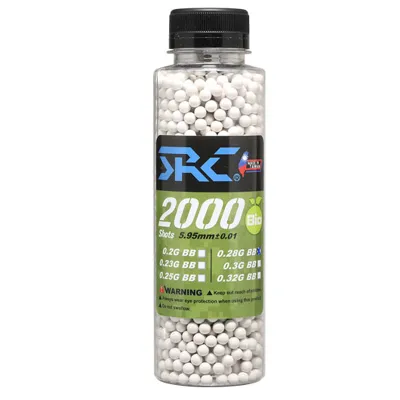 SRC High Precision Perfect Bio BBs 0,28g 2.000ER Flasche Weiss - SRC (Taiwan)