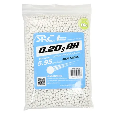 SRC High Precision Perfect Bio BBs 0,20g 4.000ER Beutel Weiss - SRC (Taiwan)