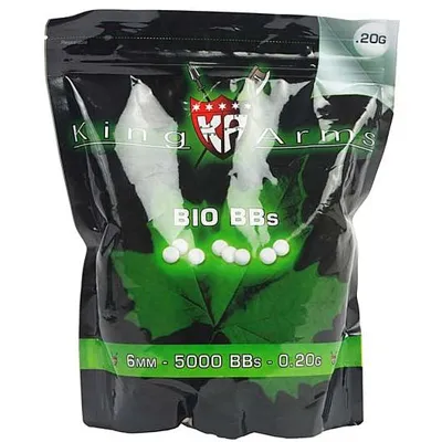BIO Platinium Series BBs 0,20g 5.000ER Beutel Weiss - King Arms