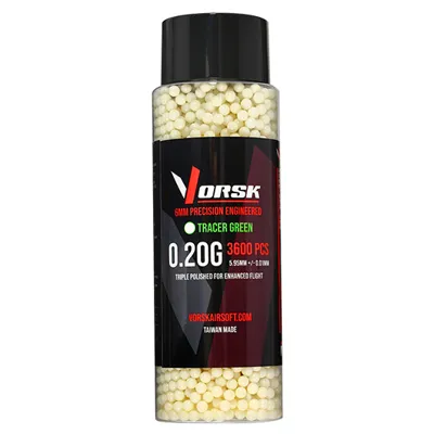 Tracer Triple Polished QC BBs 0,20g 3.600ER Flasche Grün - Vorsk