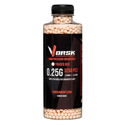 Tracer Triple Polished QC BBs 0,25g 3.250ER Flasche Rot - Vorsk
