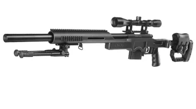 MB4410D MSR Snipergewehr Inkl. Zweibein / Zielfernrohr Springer BB - Well
