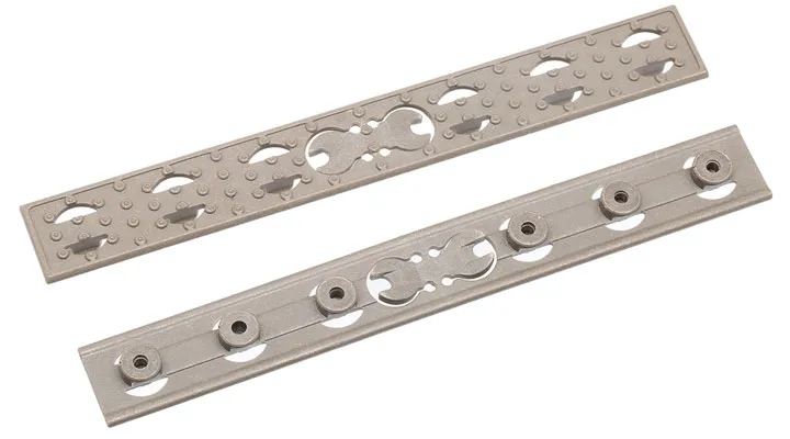 Evolution URX4 / KeyMod Slim Rail Panel Set 140mm (10 Stück) · Tan / FDE