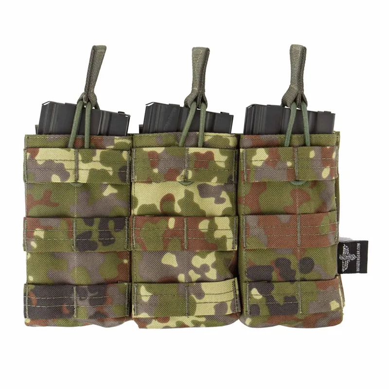 Invader Gear M4 Triple Direct Action MAG Pouch · Flecktarn