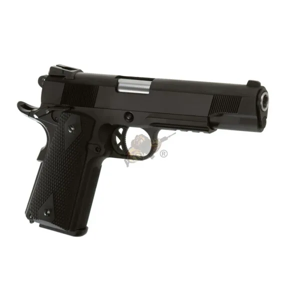 WE Airsoft M1911 MEU Tactical Full Metal, -F · Negro