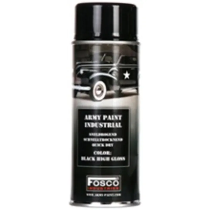 Fosco Industries Spray Paint Shiny 400ml · Negro