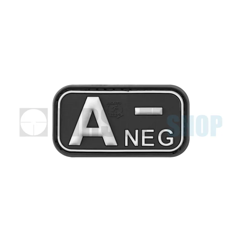 JTG Bloodtype Rubber Patch A NEG
