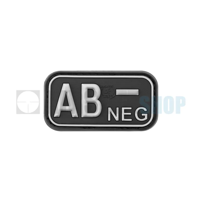 JTG Bloodtype Rubber Patch AB NEG
