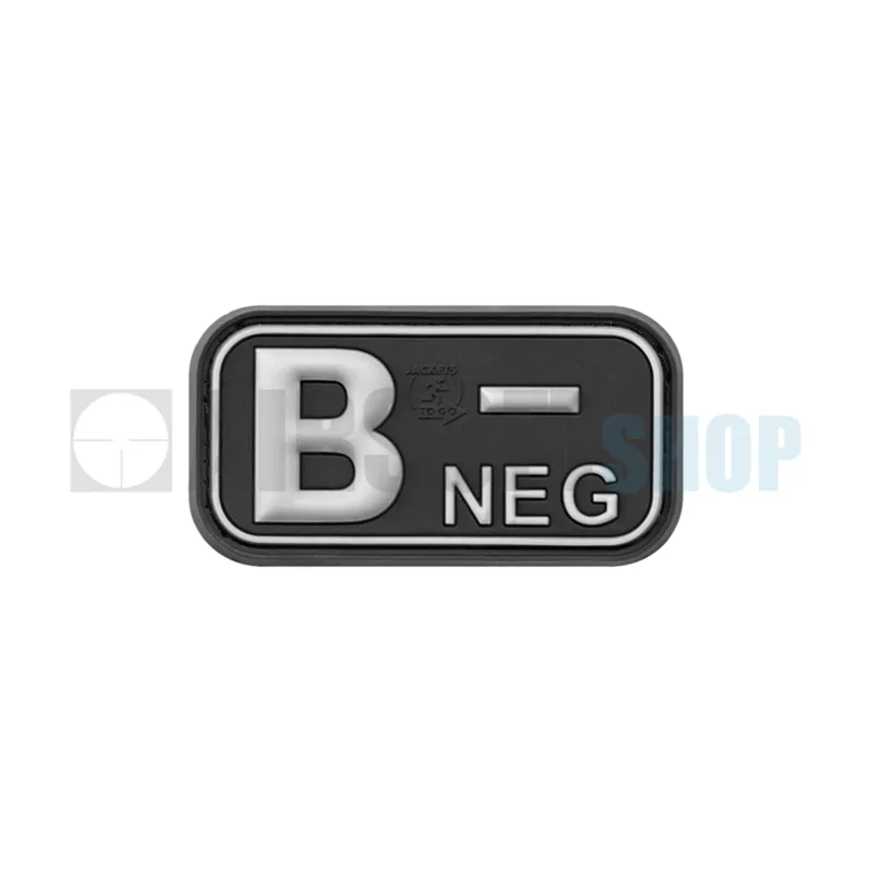 JTG Bloodtype Rubber Patch B NEG