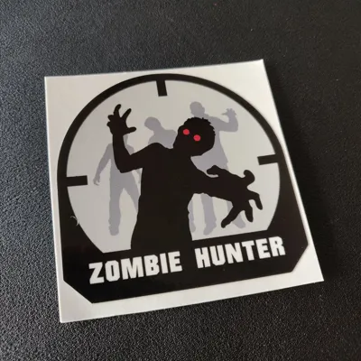 Zombie Hunter Sticker (Color) - Mil-Spec Monkey