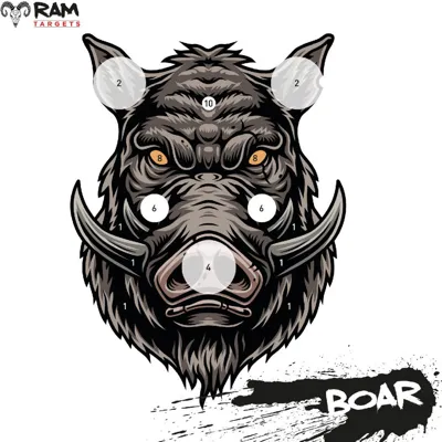 Schietkaarten 14x14cm (Boar) - Ram Tactical