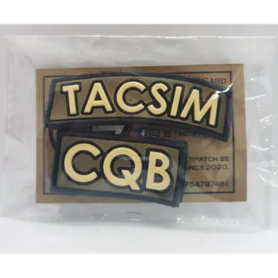 Tacsim CQB Rubber Patch Set - TactiPatch