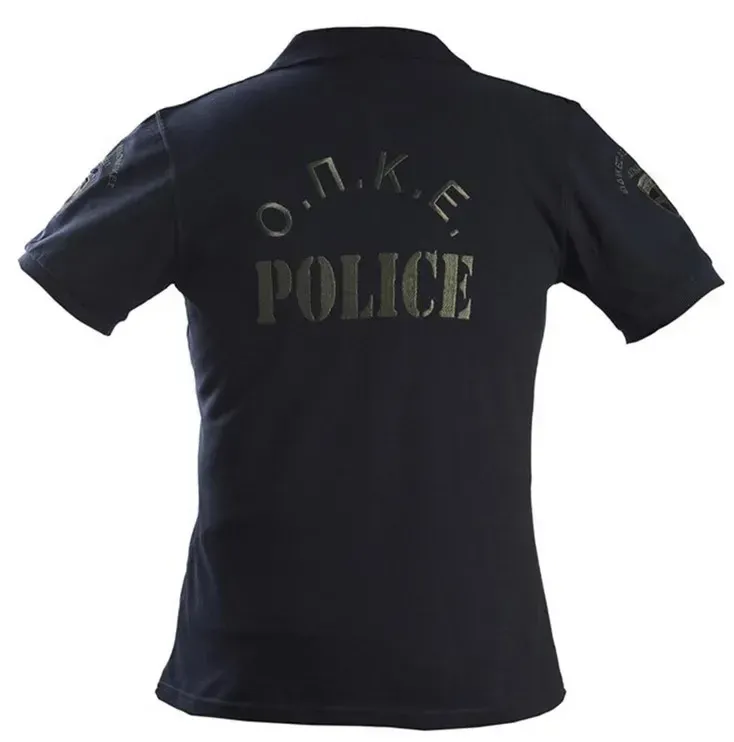 Survivors Μπλουζάκι Polo Κοντομάνικο Βαμβακερό Με Κέντημα Ο.π.κ.ε. Σκούρο Μπλε
