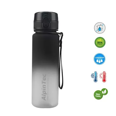 Παγούρι AlpinTec Bicolour Bottle BPA Free FAST Open 500ml Μαύρο/Άσπρο