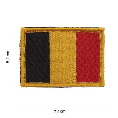 Belgian Flag Patch with Velcro - 101Inc