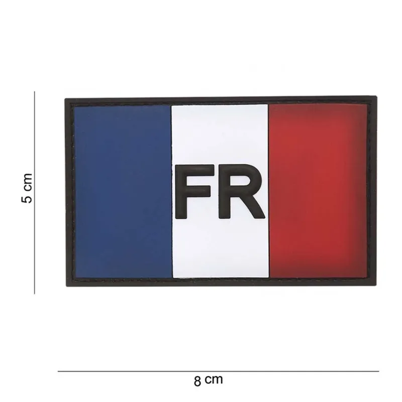 101Inc French Vlag FR Rubber Patch