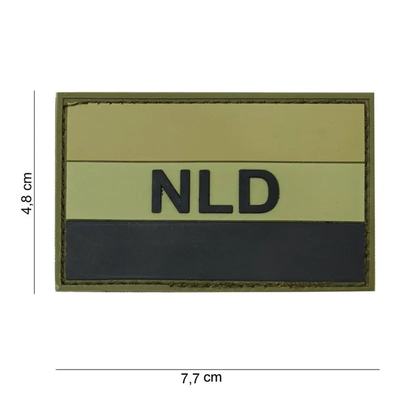 101Inc NLD Rubber Patch · Green black