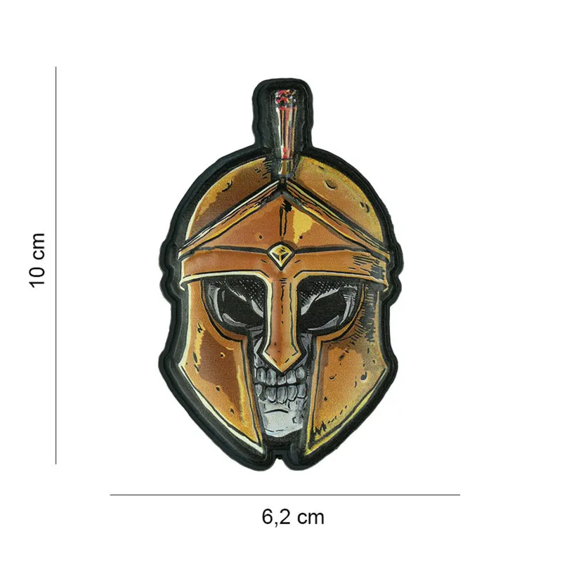 101Inc Spartan 3D Rubber Skull Patch